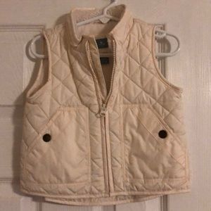 Quilted fleece lined vest